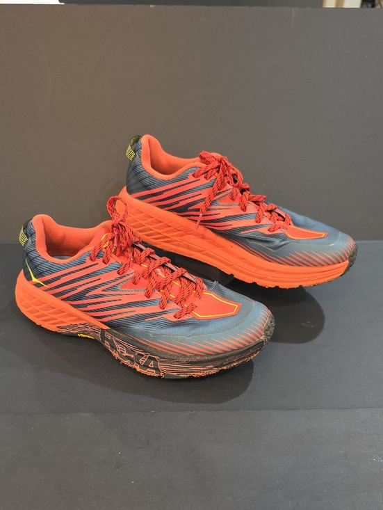 Hoka Other - Hoka Speedgoat 4 Vibram Men's Athletic Shoes in Orange and Blue/Black Size 9.5